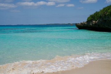 The view of Sunayama beach in Miyakojima.