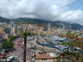 vue du port de la principauté de Monaco