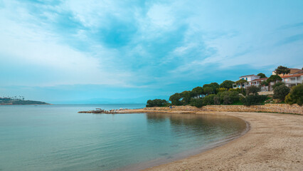aegean sea with clouds