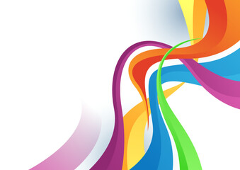 Abstract creative shape colorful design background