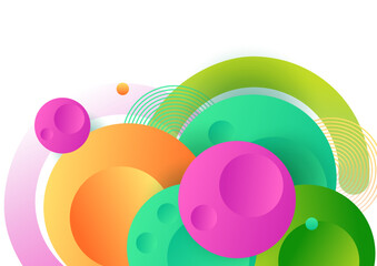 Abstract creative shape colorful design background