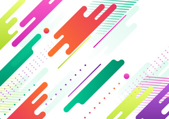 Abstract creative shape colorful design background