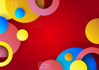 Modern geometric element colorful design background