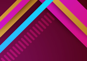Modern geometric element colorful design background