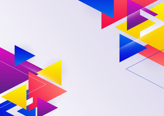 Modern geometric element colorful design background