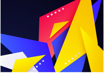 Modern geometric element colorful design background