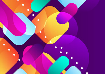 Modern geometric element colorful design background