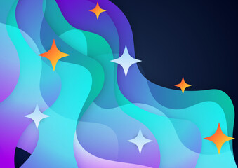 Modern geometric element colorful design background