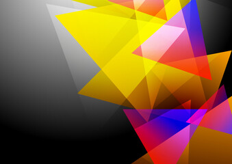 Dynamic shape with gradient colorful design background