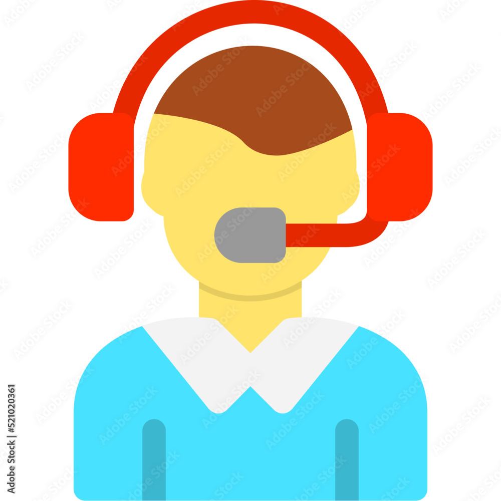 Wall mural Customer Support Icon