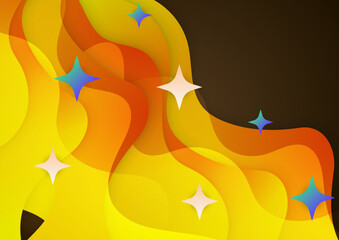 Dynamic shape with gradient colorful design background