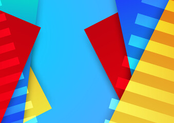 Dynamic shape with gradient colorful design background