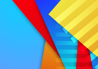 Dynamic shape with gradient colorful design background