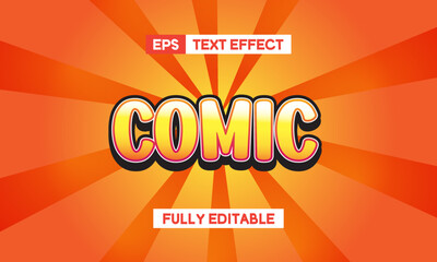 Comic text effect