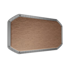 Isolated wooden 3d board for composition
