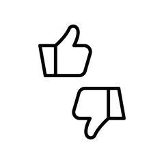 Like Icon Sign Vector Isolated on White Artboard 