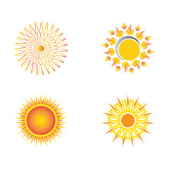 Sun vector illustration icon