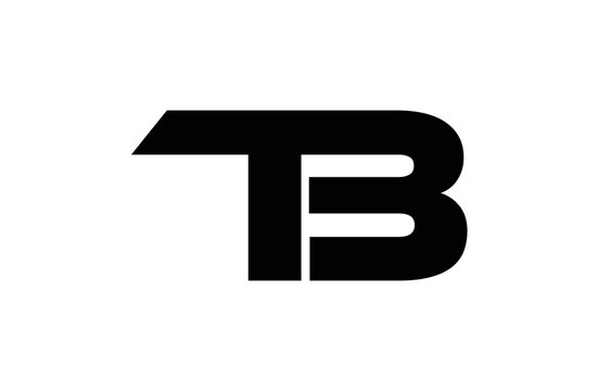 TB initial monogram logo, TB logo design