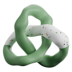 3d Render Abstract Geometric Shape