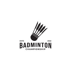 Professional Badminton Sports Team Championship Logo