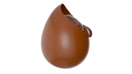 Ovo de Páscoa 3d com recheio de chocolate