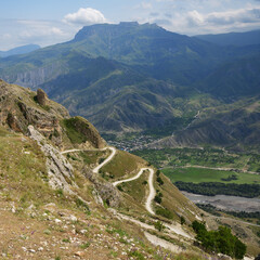 Beautiful mountain landscape of Dagestan, Russia