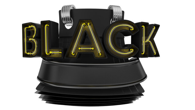 3d stamp for black friday campaign