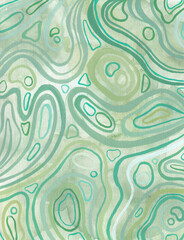 Abstract biological art watercolor