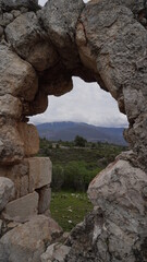 Xanthos / Ksantos an ancient city ant the capital of Lycia. Ruins and an amphitheater between Fethiye and Kas in Turkey.