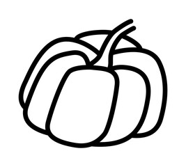 Vegetable flat line icon. Salad ingredient, organic nutrition. Outline sign for mobile concept and web design, store