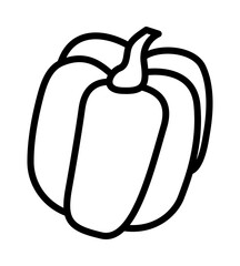 Vegetable flat line icon. Salad ingredient, organic nutrition. Outline sign for mobile concept and web design, store