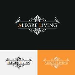 Construction business logo design. Premium real estate interior design sign. Apartment, house, home vector logotype template