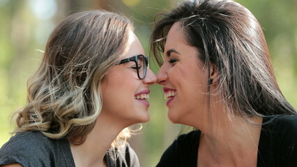 LGBT lesbian couple kiss real life Girlfriends kissing each other