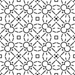 Black and white pattern. Two colors seamless batik style ready to print