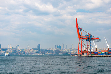 Istanbul Haydarpasa Port on the Bosphorus