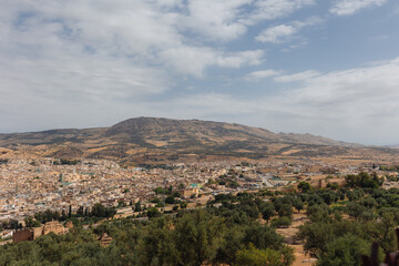Panoramic view over Fes, Morocco