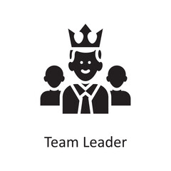 Team Leader vector solid Icon Design illustration. Miscellaneous Symbol on White background EPS 10 File