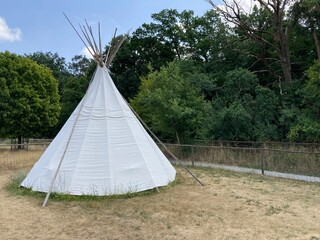Tipi tent in the park