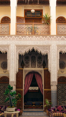 Interior of a Riad in Fes, Morocco