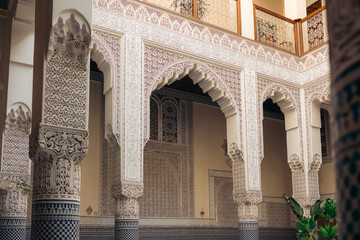 Interior of a Riad in Fes, Morocco