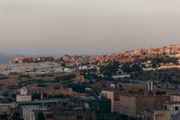 Panoramic view over Fes, Morocco