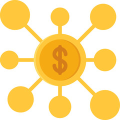 crowd funding flat icon