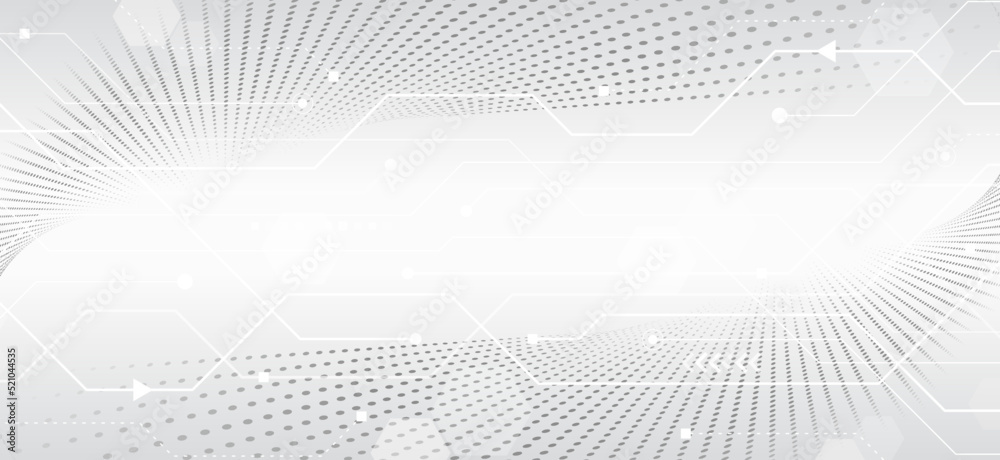 Aufkleber Wide Cyber security internet and networking concept. Hi-tech vector illustration with various technology elements. Abstract global sci fi concept. Digital internet communication on grey background.