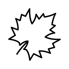 Grape leaf icon. Grape wine leaves. Pictogram isolated on a white background.