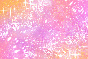 背景素材_キラキラ_オレンジ