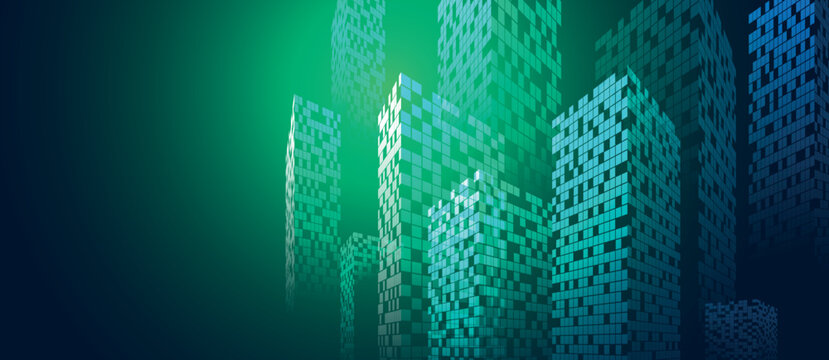 citt&agrave;, skyline, palazzo, grattacielo