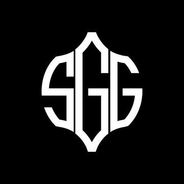 SGG letter logo. SGG best black background vector image. SGG Monogram logo design for entrepreneur and business.