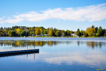 Quiet lake in autumn