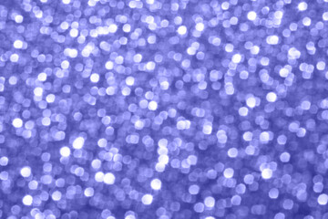 Bokeh circle with blue sparkles background. glitter backdrop. Monochrome texture. New year luxury snow. Copyspace. Shimmer confetti wallpaper. Dreamy shiny design detail