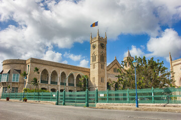 Parliament Building in Bridgetown, Barbados, Caribbean. This is the third oldest Parliament of the British Commonwealth. - obrazy, fototapety, plakaty